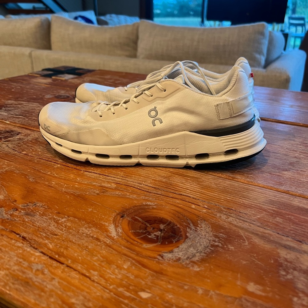 On Running White Cloudnova Sneakers